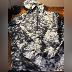 Champion Black and White Packable Jacket